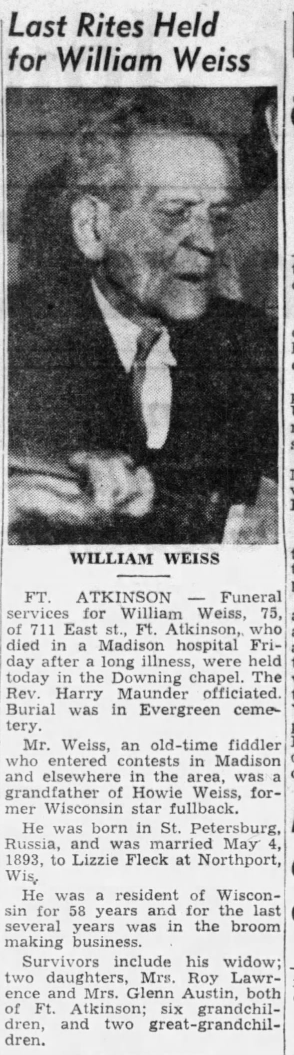 Clipping from Wisconsin State Journal